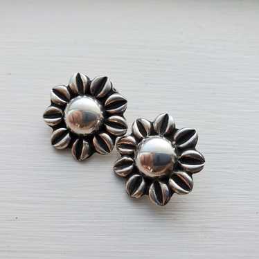 .925 Vintage Sterling Silver Sunflower - image 1