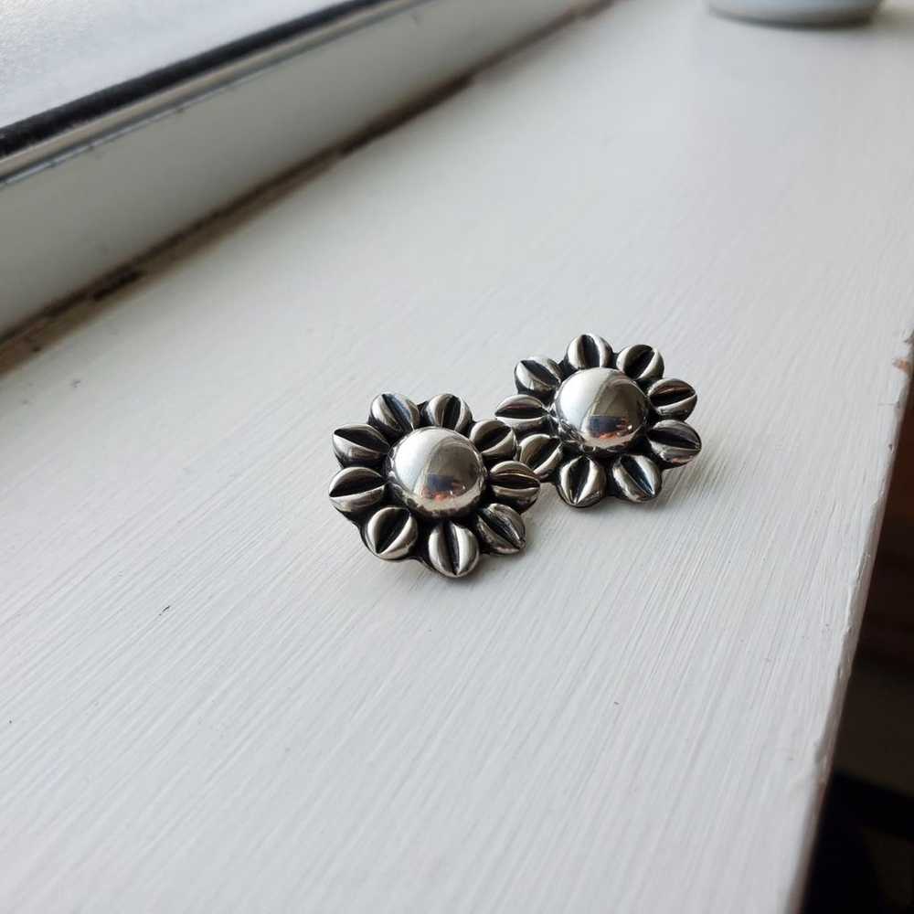 .925 Vintage Sterling Silver Sunflower - image 2