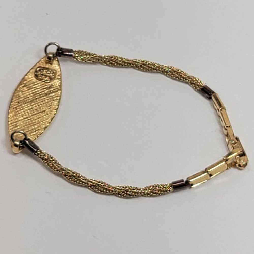 Vintage SPEIDEL USA Name ID Merle Bracelet - Gold… - image 6