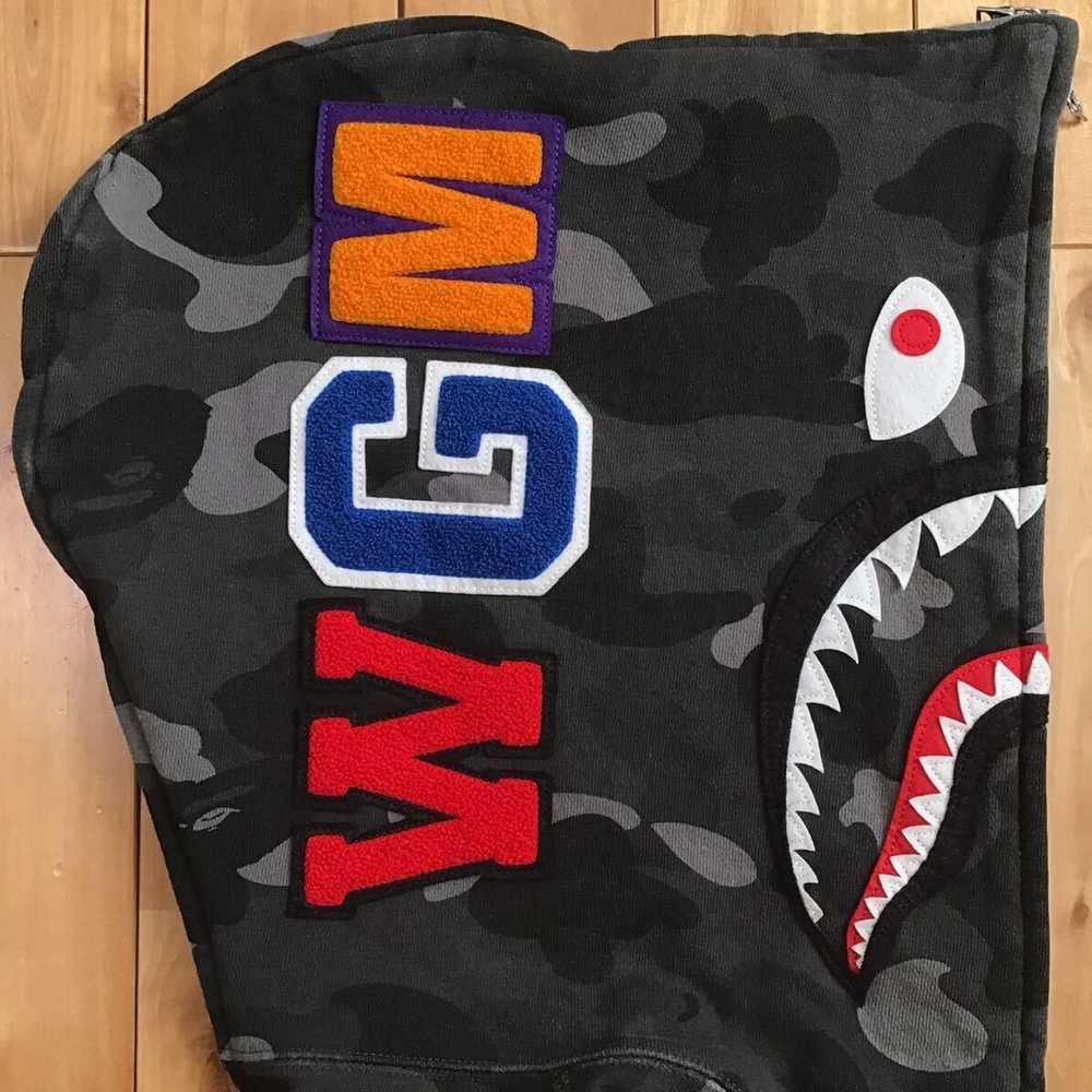 Bape BAPE Black camo × Blue camo separate shark f… - image 5