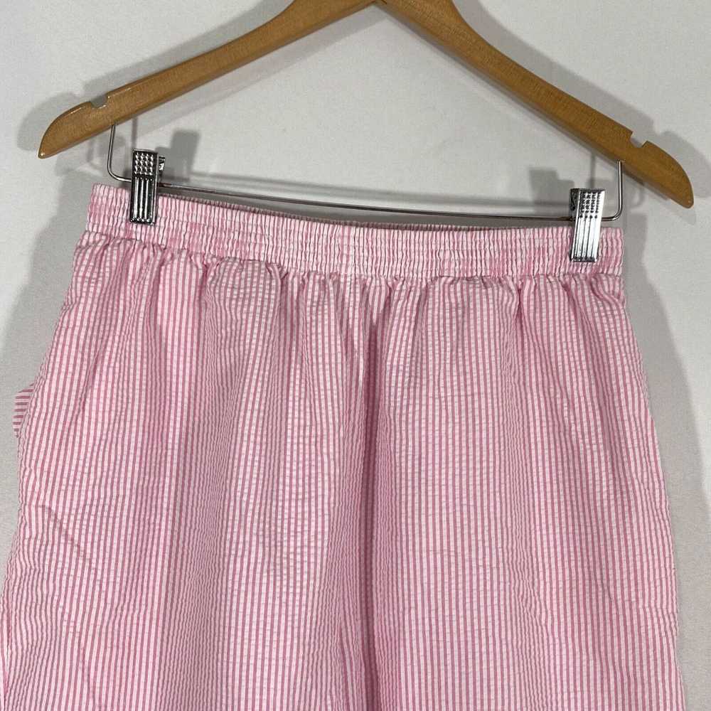 Vintage Bon Worth Womens Pink Striped Elastic Wai… - image 3