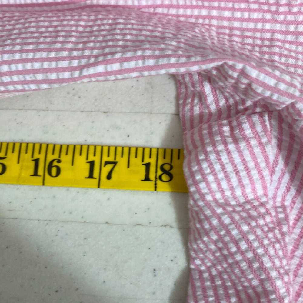 Vintage Bon Worth Womens Pink Striped Elastic Wai… - image 7