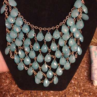 Vintage Blue Stone Necklace - image 1