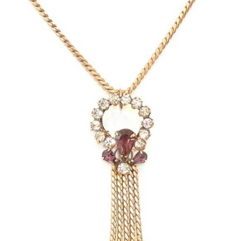 “PHYLLIS” Rhinestone Necklace - image 4