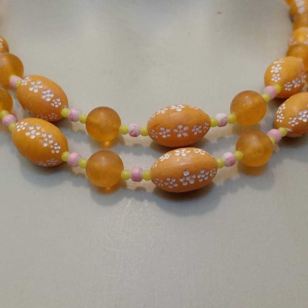 Vintage 60s Hong Kong 2 Strand Costume Necklace F… - image 9