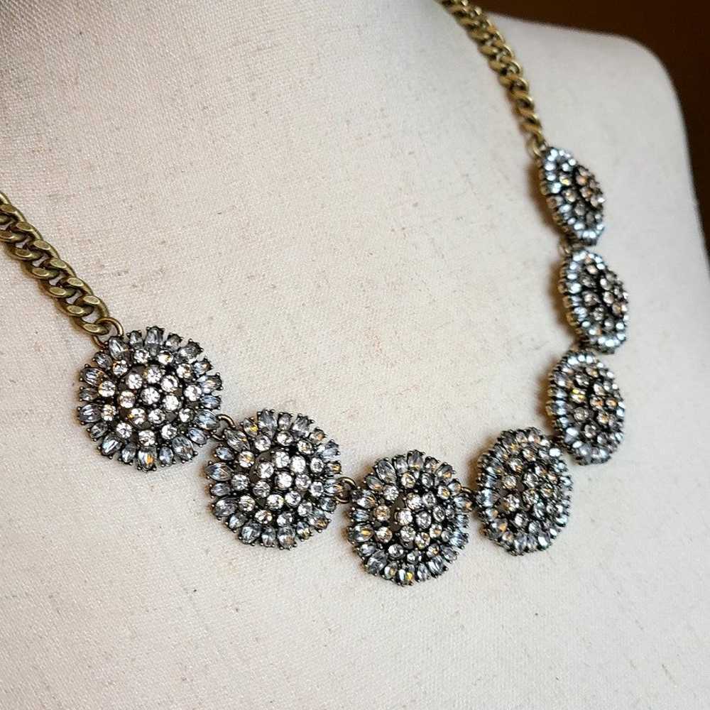 Vintage Rhinestone Statement Necklace - image 3