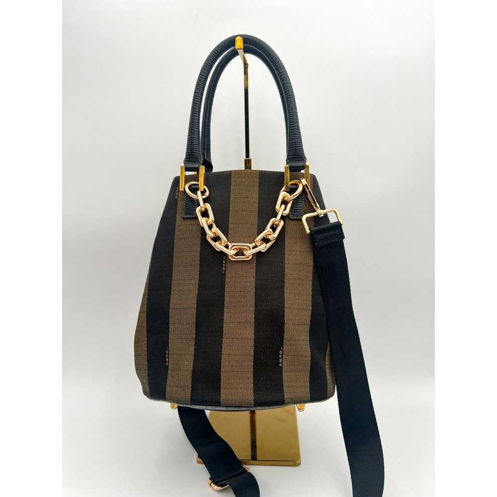 Fendi Fendi Pequin Handbag Crossbody Vintage Stri… - image 1