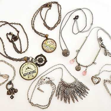 Necklace Lot Vintage Now Estate Finds Lia Sophia … - image 1