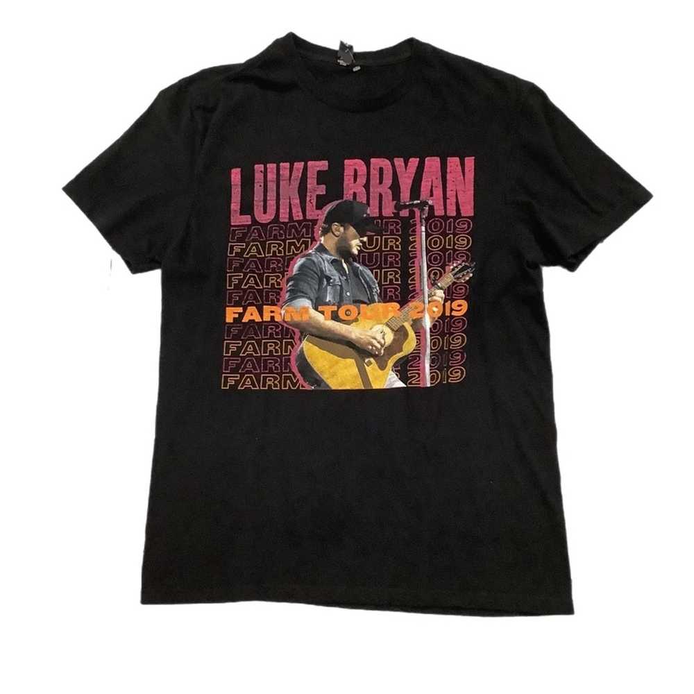 Vintage 2019 Luke Bryan Farm Tour Concert t-shirt - image 1