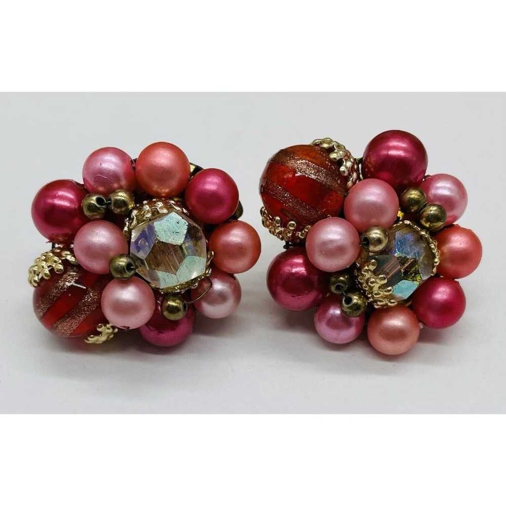 20 PC Vintage to New Jewelry Lot PINK THEME Brace… - image 4