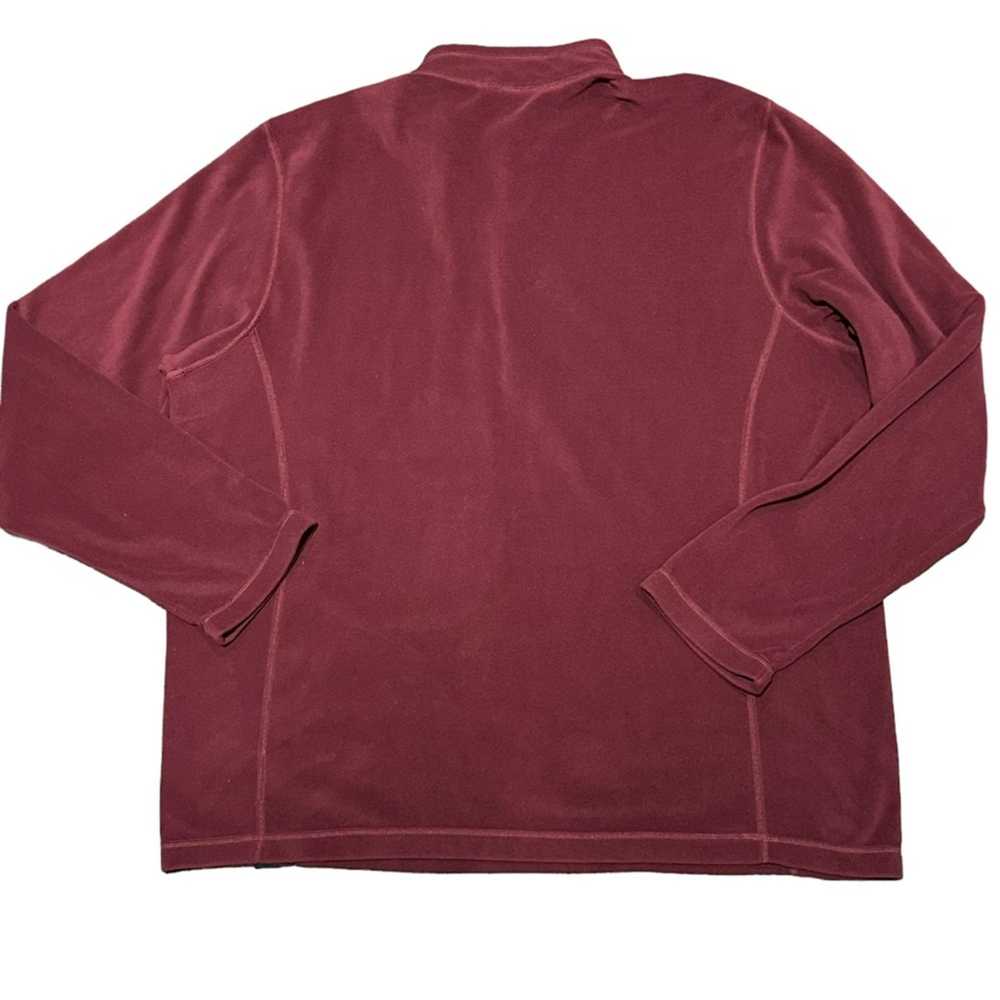 Rei REI CO-OP Burgundy Soft Fleece quarter Zip in… - image 2