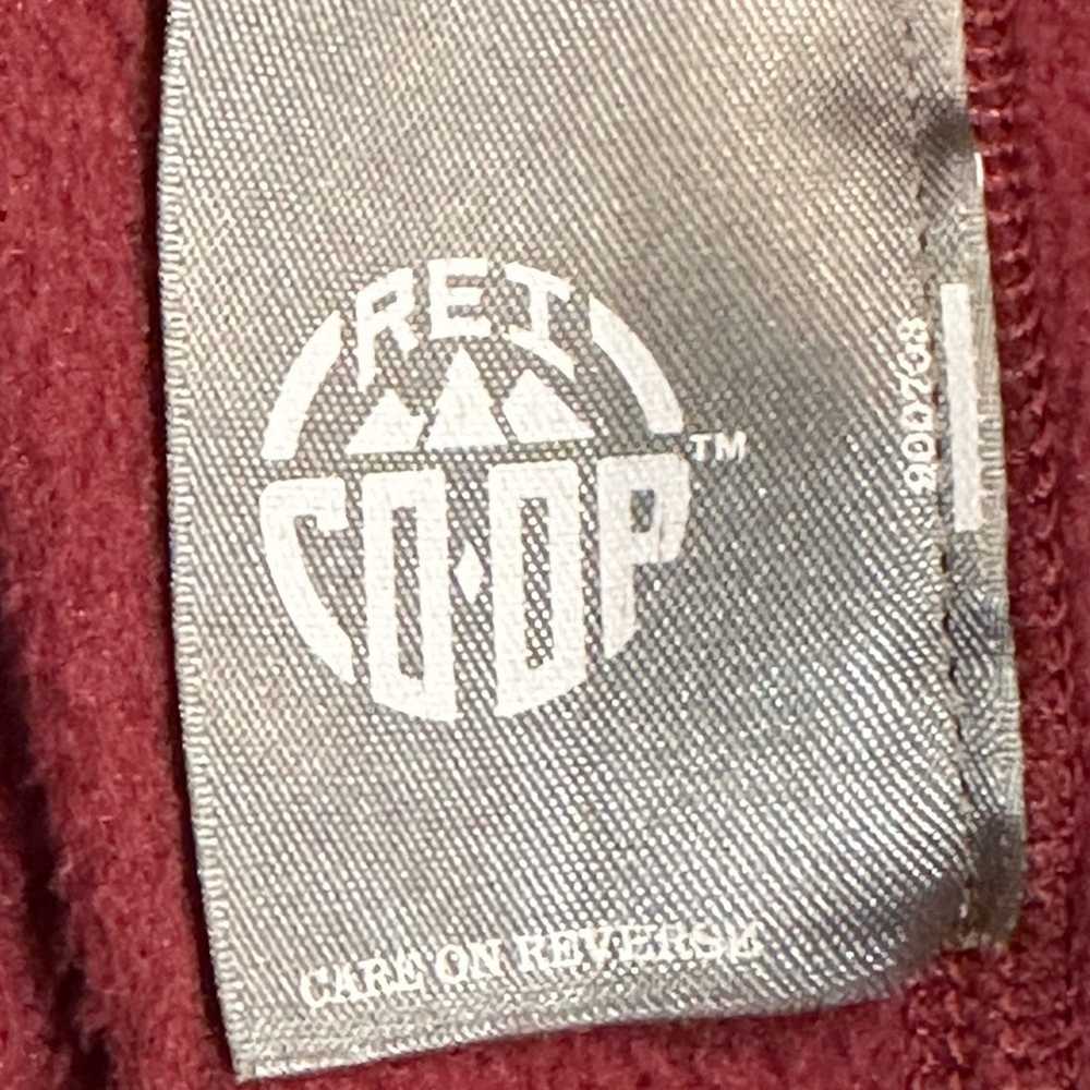 Rei REI CO-OP Burgundy Soft Fleece quarter Zip in… - image 4