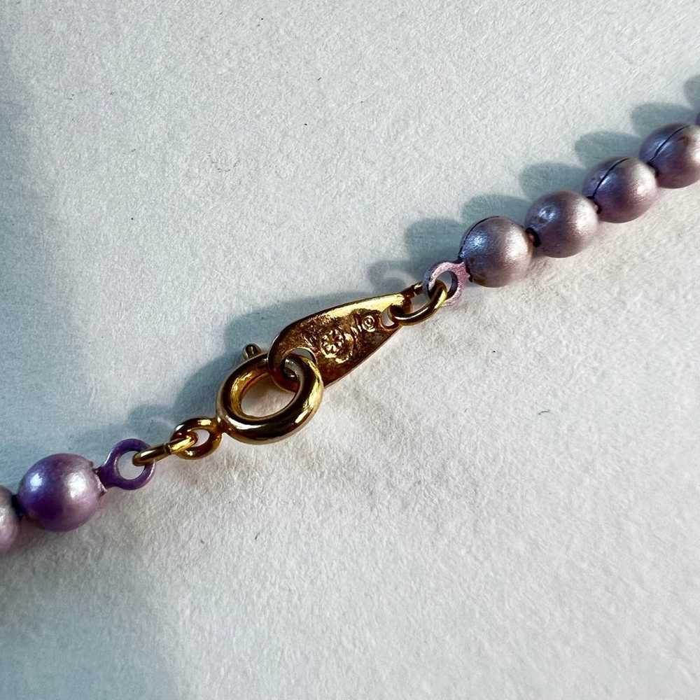 Vintage Set of Purple, Yellow, & Blue Ball Chain … - image 5