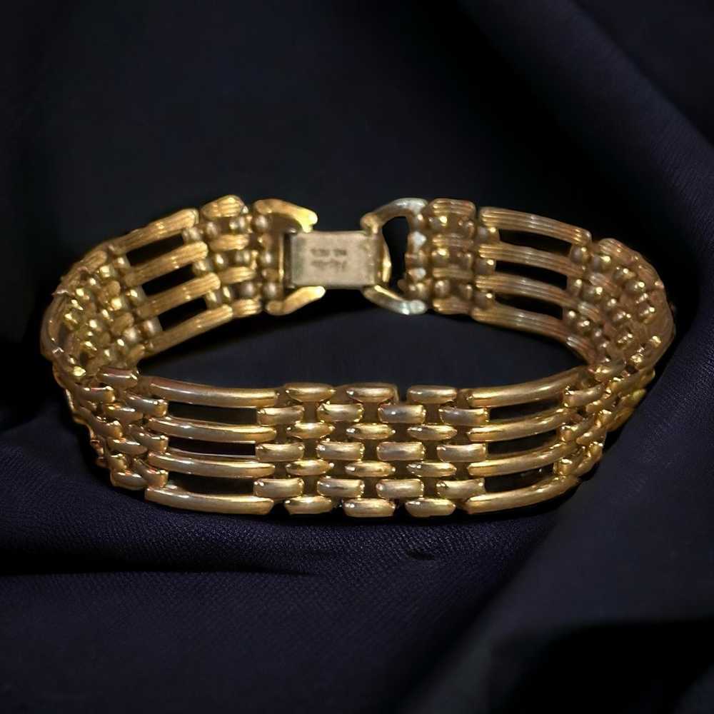 Vintage Napier gate link bracelet - image 1