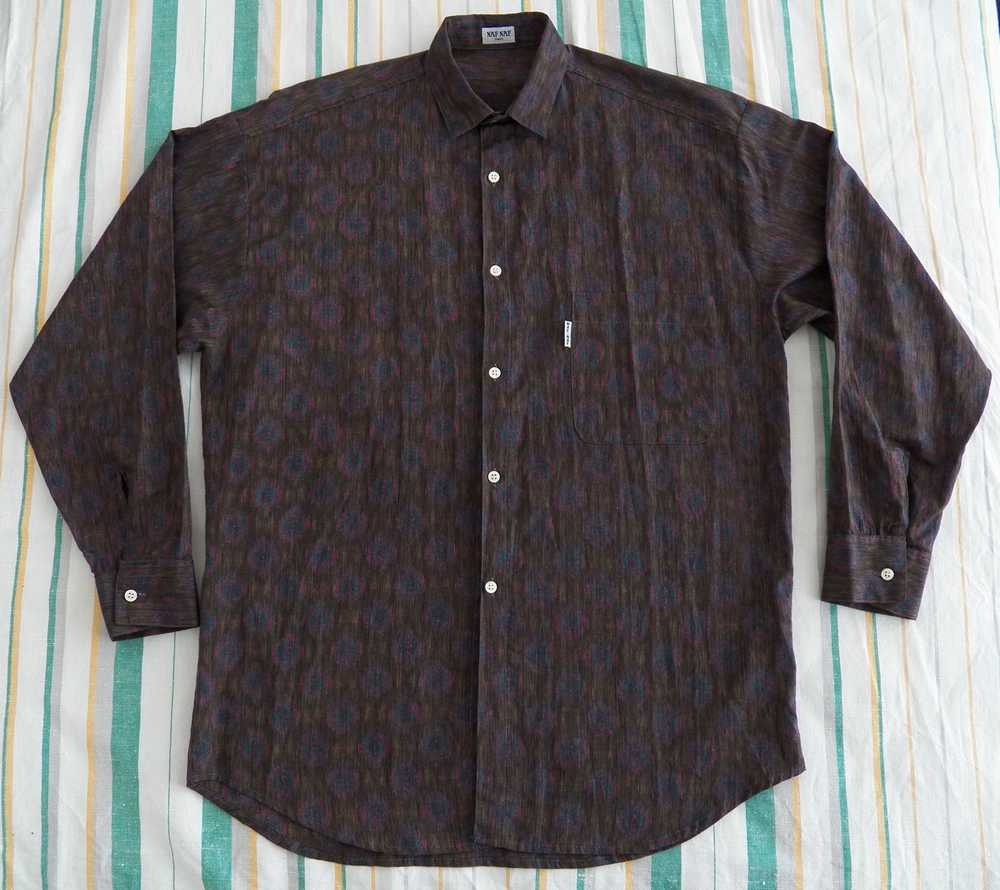 Other × Vintage Vintage NAF NAF MENS SHIRT Brown … - image 1