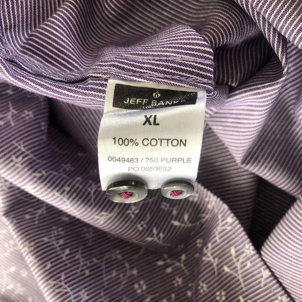 Jeff Banks Men’s Jeff Banks London Shirt XL Lilac… - image 3