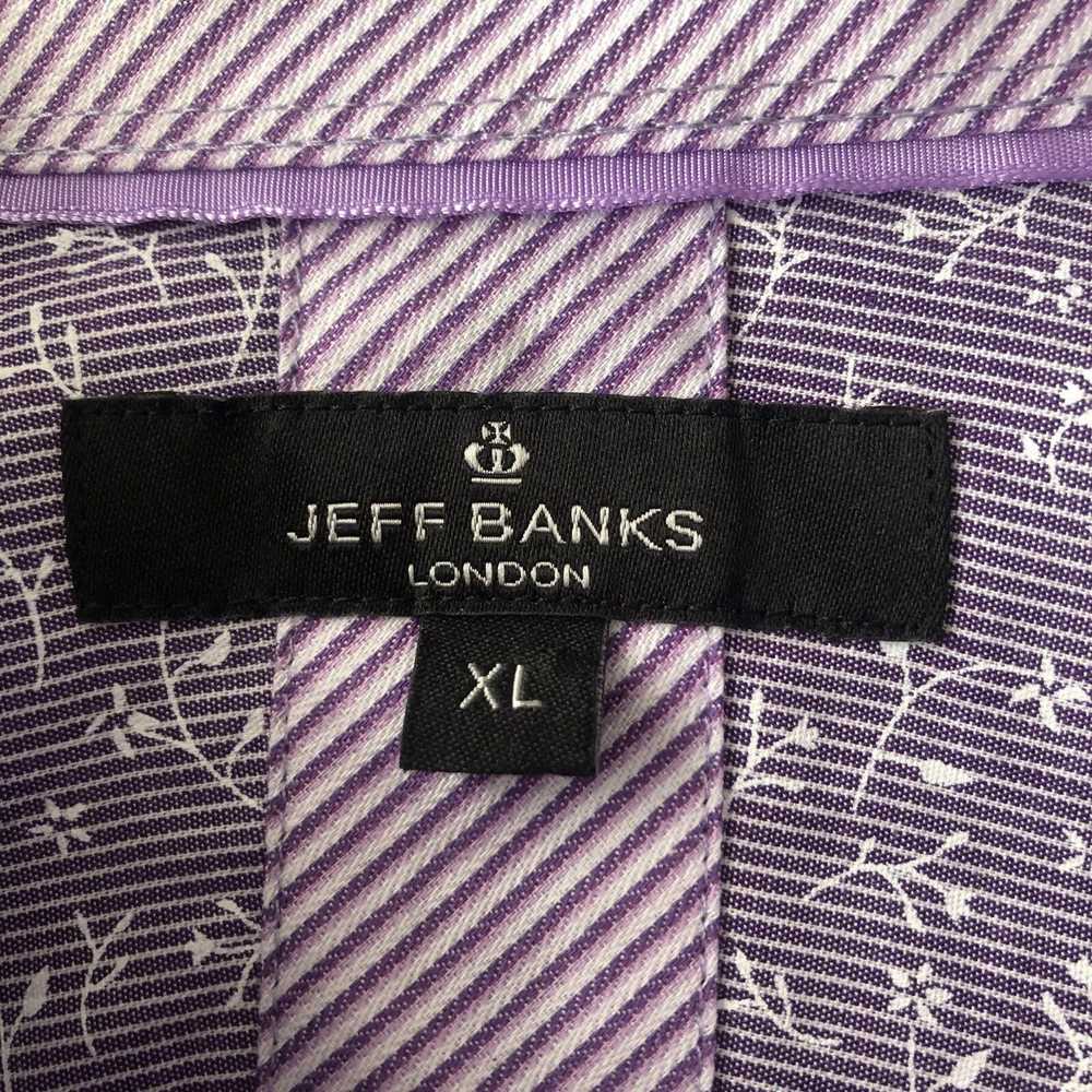 Jeff Banks Men’s Jeff Banks London Shirt XL Lilac… - image 4