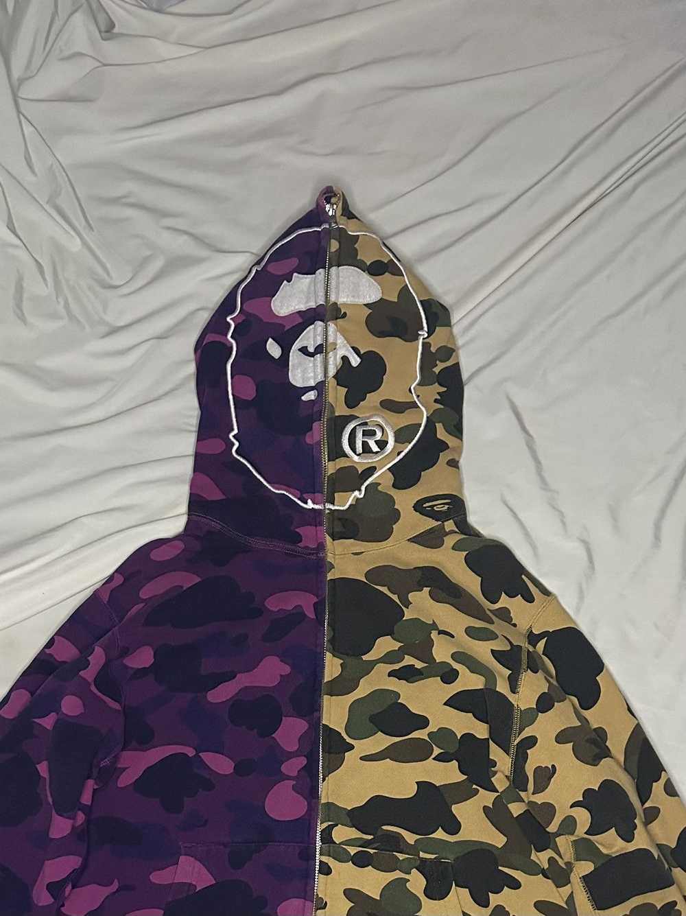 Bape COLOR CAMO BAPE HALF FULL ZIP HOODIE - image 3