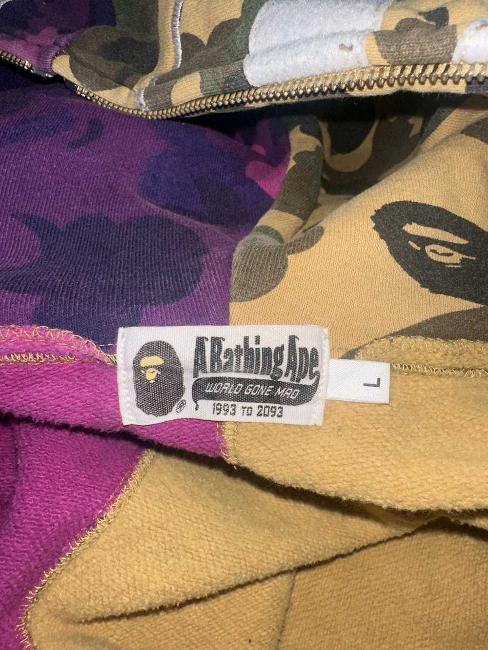 Bape COLOR CAMO BAPE HALF FULL ZIP HOODIE - image 9