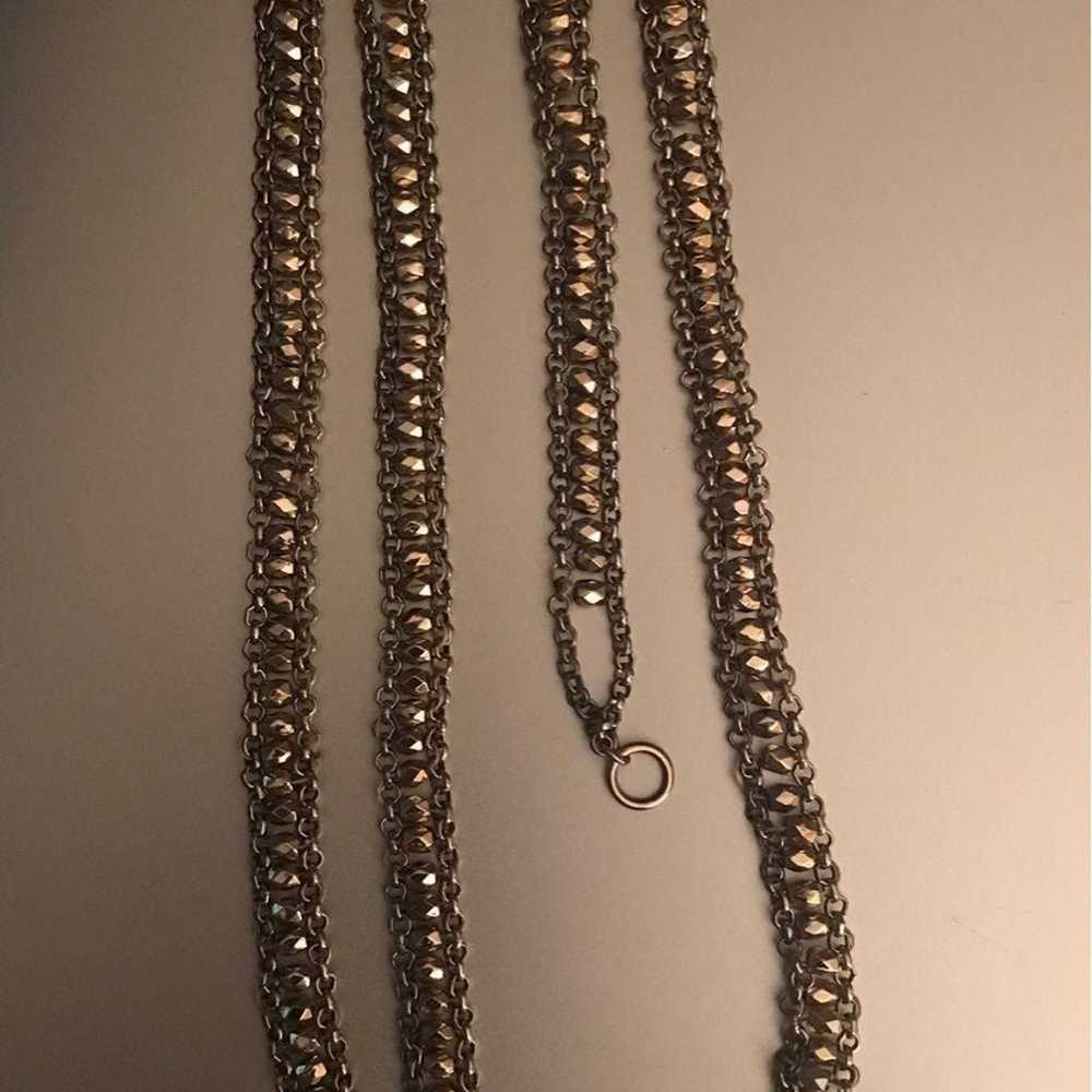 Designer Ann Taylor Two Tone Necklace Vintage - image 3