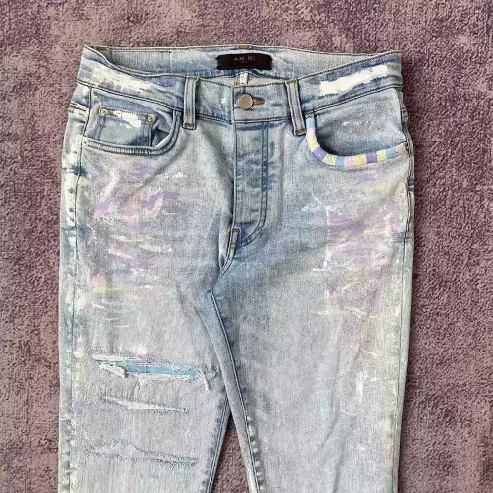 Amiri Amiri colored splashed ink destroys jeans - image 3