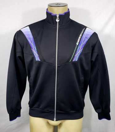 ウォーキング・ランニングウェア ASICS Old zebra track jacket 80s Rare Vintage ASICS Track Jacket Authentic Long Sleeve Small Logo