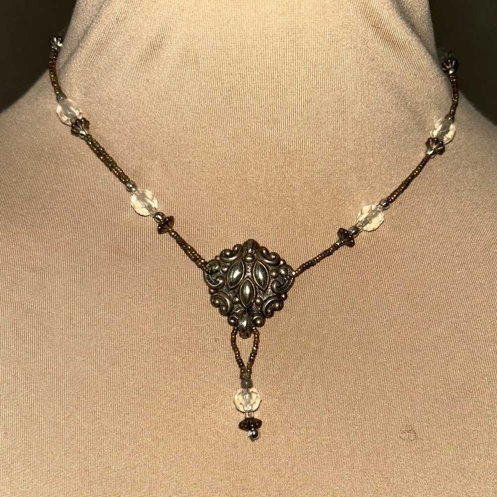 Vintage art nouveau Necklace - image 2