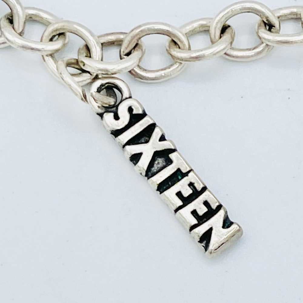 Vintage 925 Silver Teen Charm Bracelet - image 5