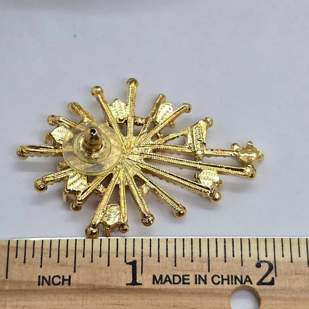 Vintage Avon Atomic Sputnik Starburst Rhinestone … - image 6