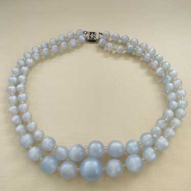 Vintage moonglow lucite necklace - image 1