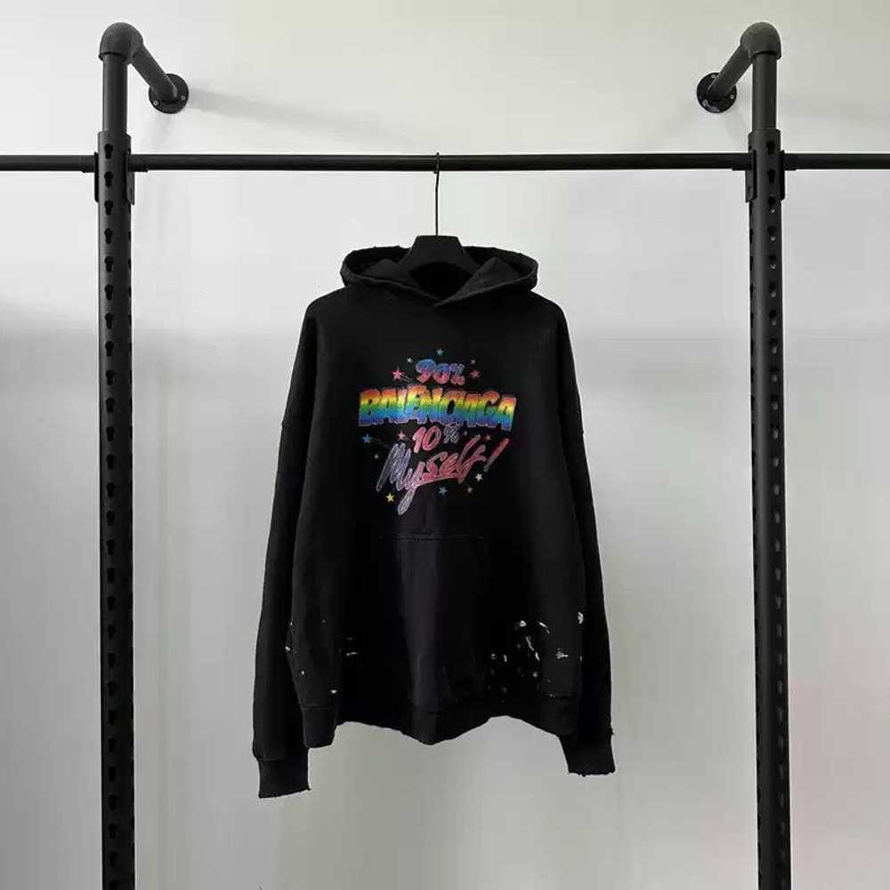 Balenciaga Balenciaga FW22 Rainbow Graffiti Logo … - image 1