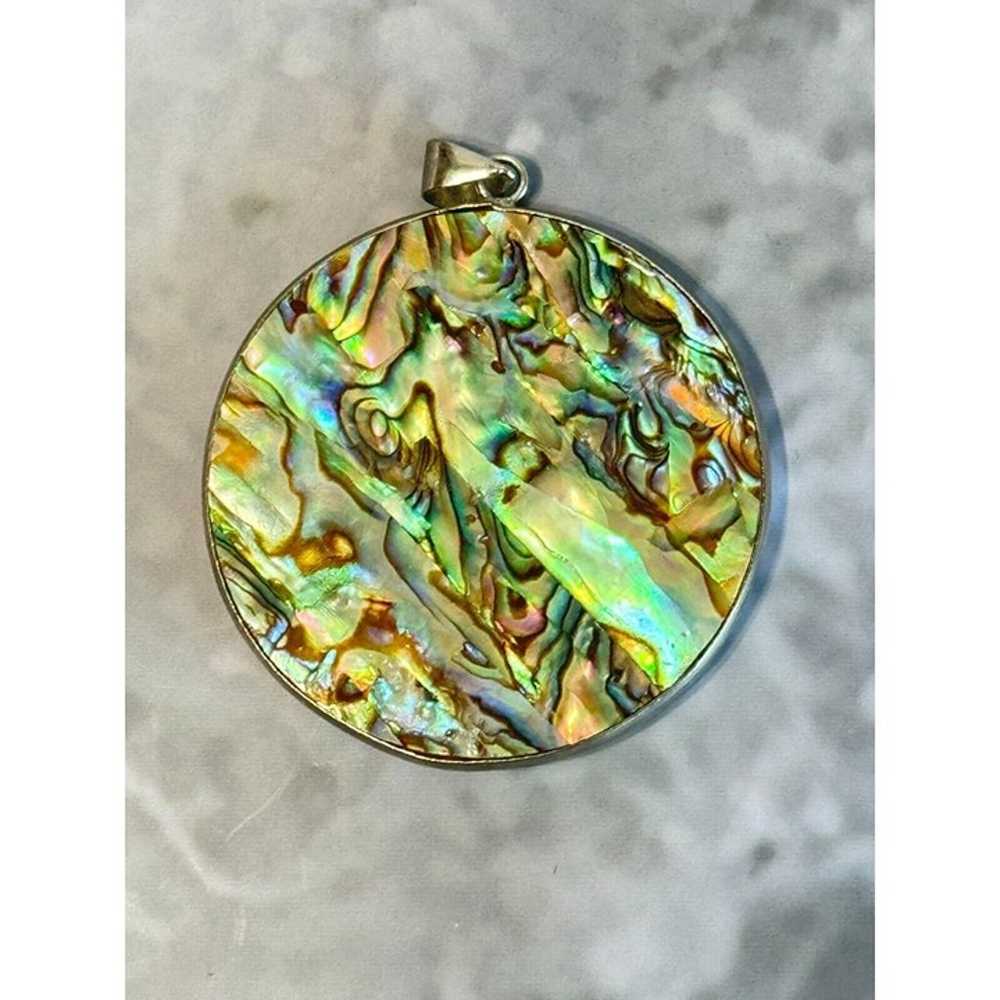 Reversible Abalone/Mop Shell Large Round Women's … - image 10