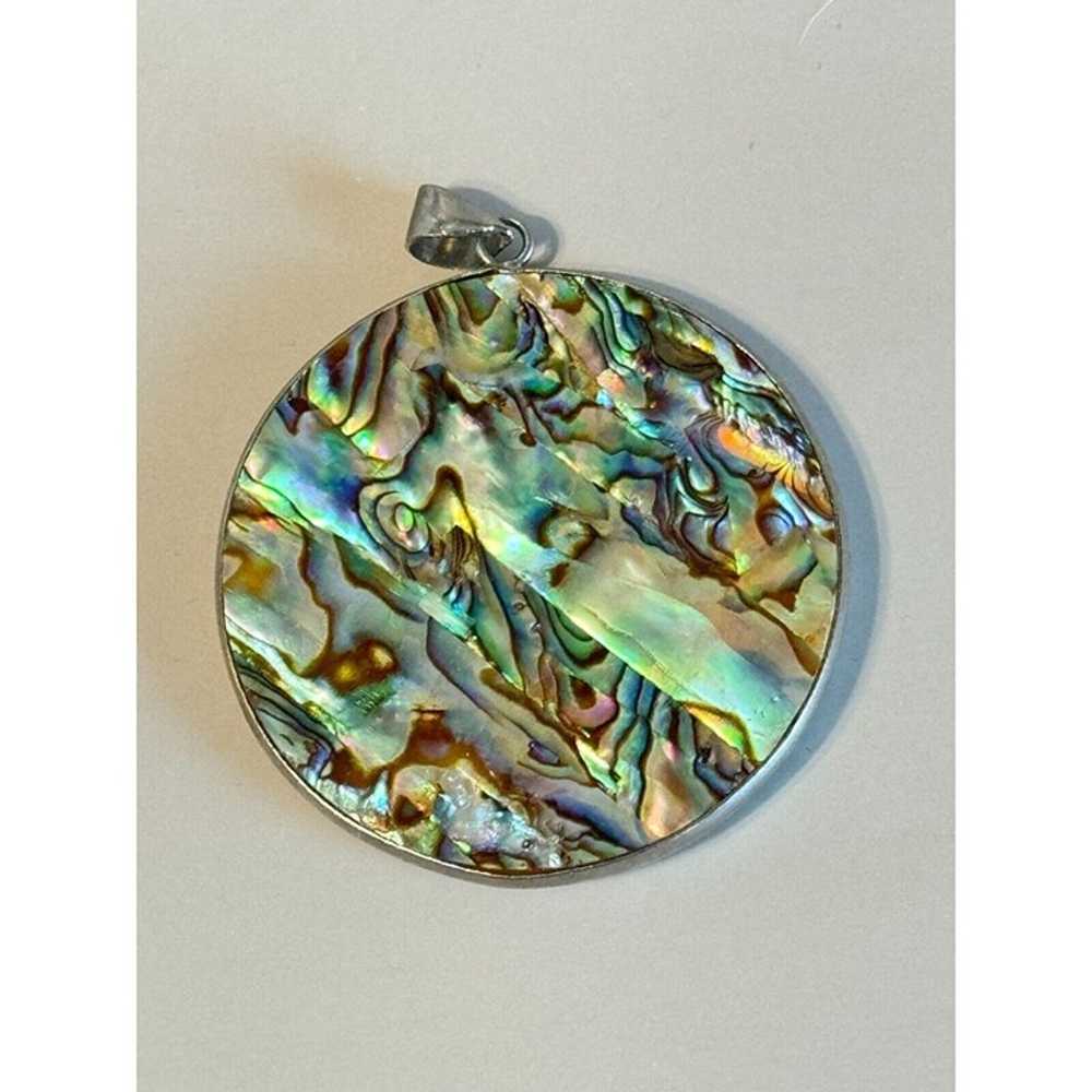 Reversible Abalone/Mop Shell Large Round Women's … - image 2