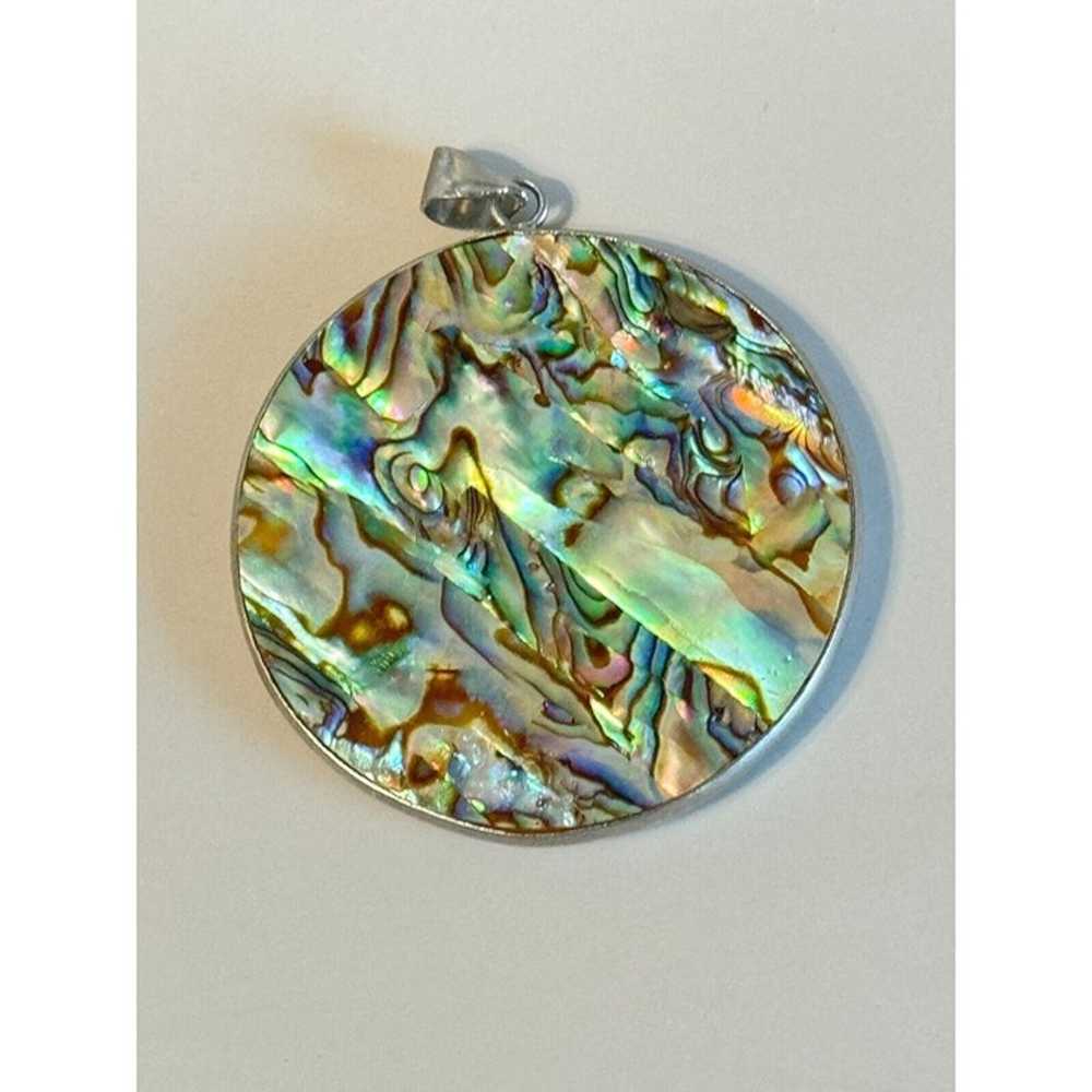 Reversible Abalone/Mop Shell Large Round Women's … - image 4