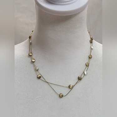 Vintage Monet Layered Station Necklace - image 1