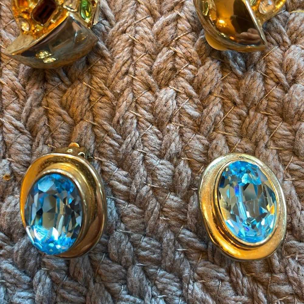 Vintage clip on earrings - image 2