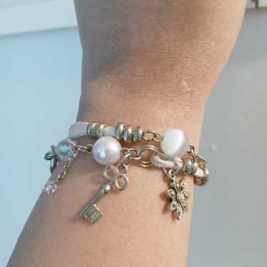 Vintage cookie lee charms bracelet - image 1