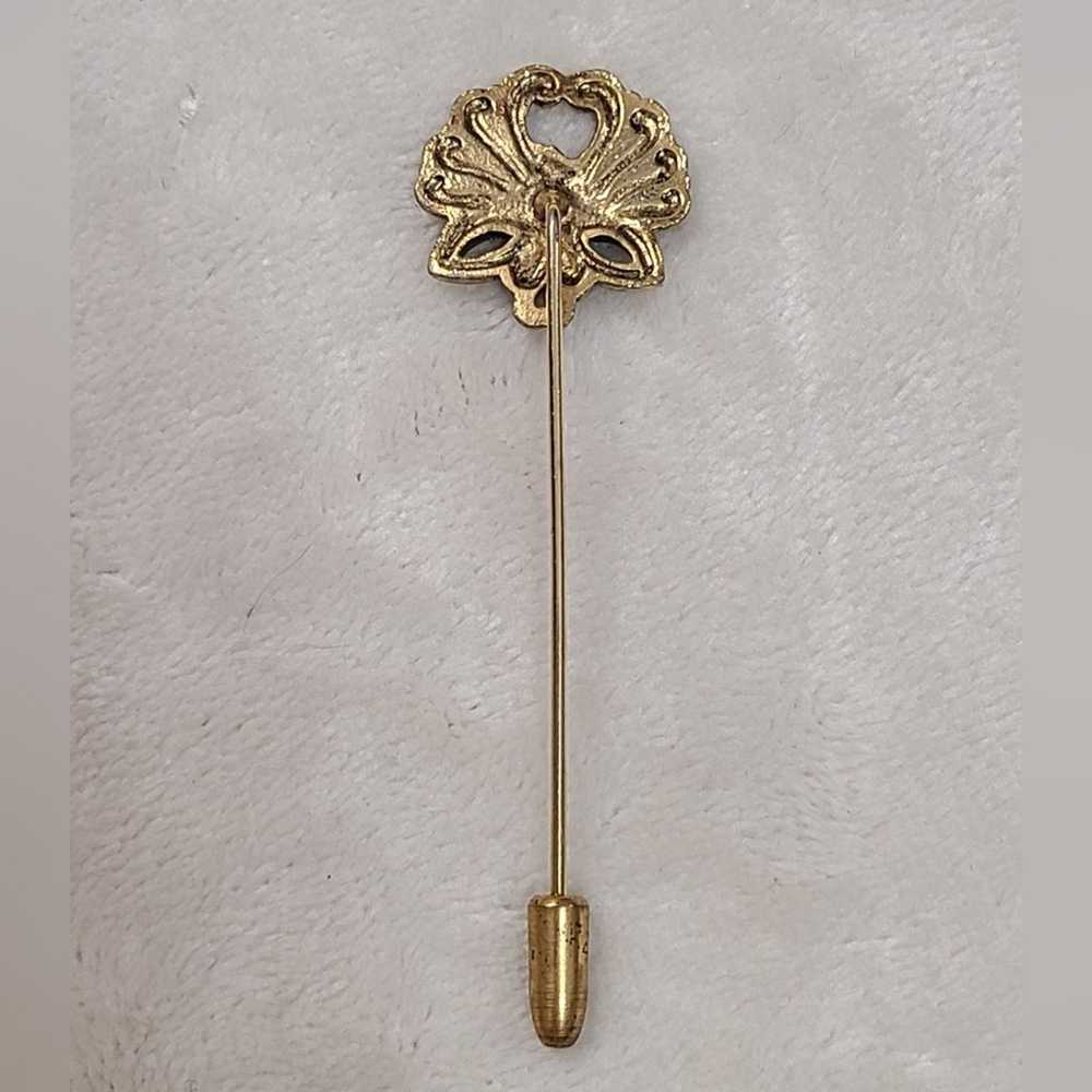 Vintage Gold Tone Stick Pin - image 2