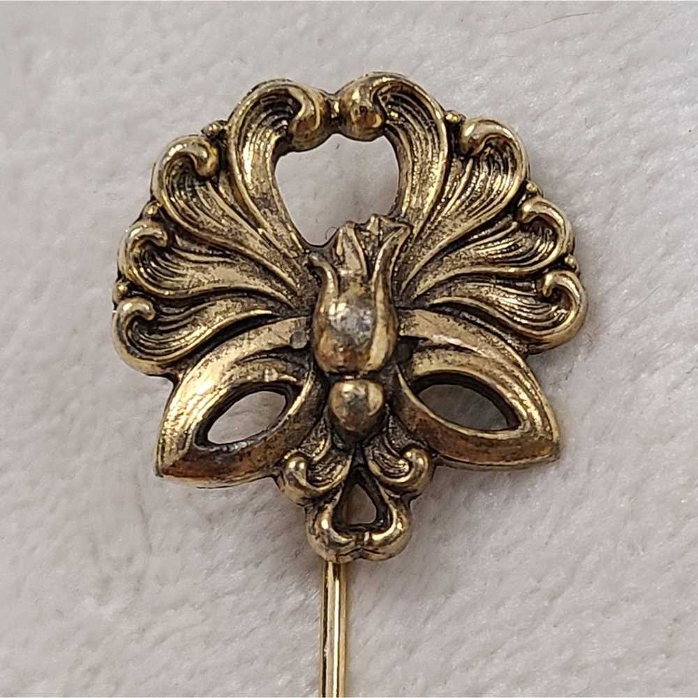 Vintage Gold Tone Stick Pin - image 4