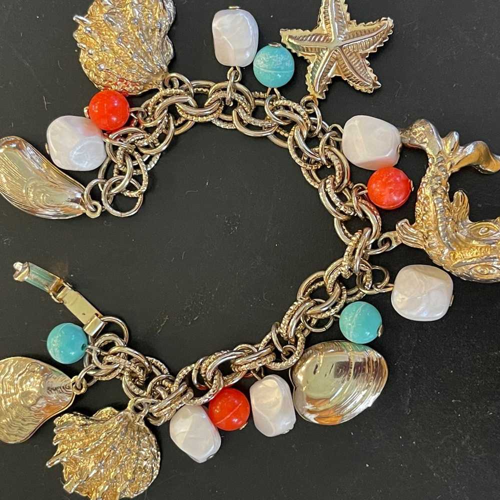 Vintage sea Charm Bracelet - image 2