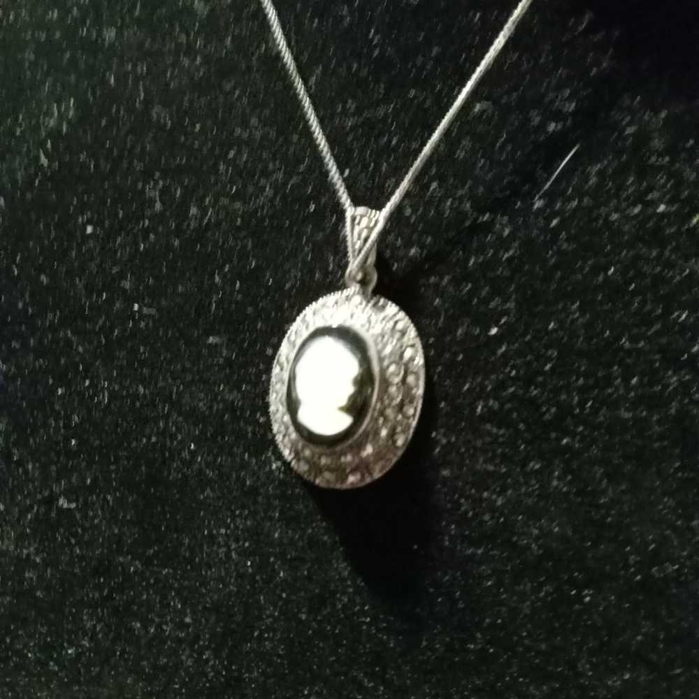 Vintage sterling silver necklace - image 2