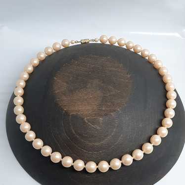 Vintage heavy pearl necklace - image 1