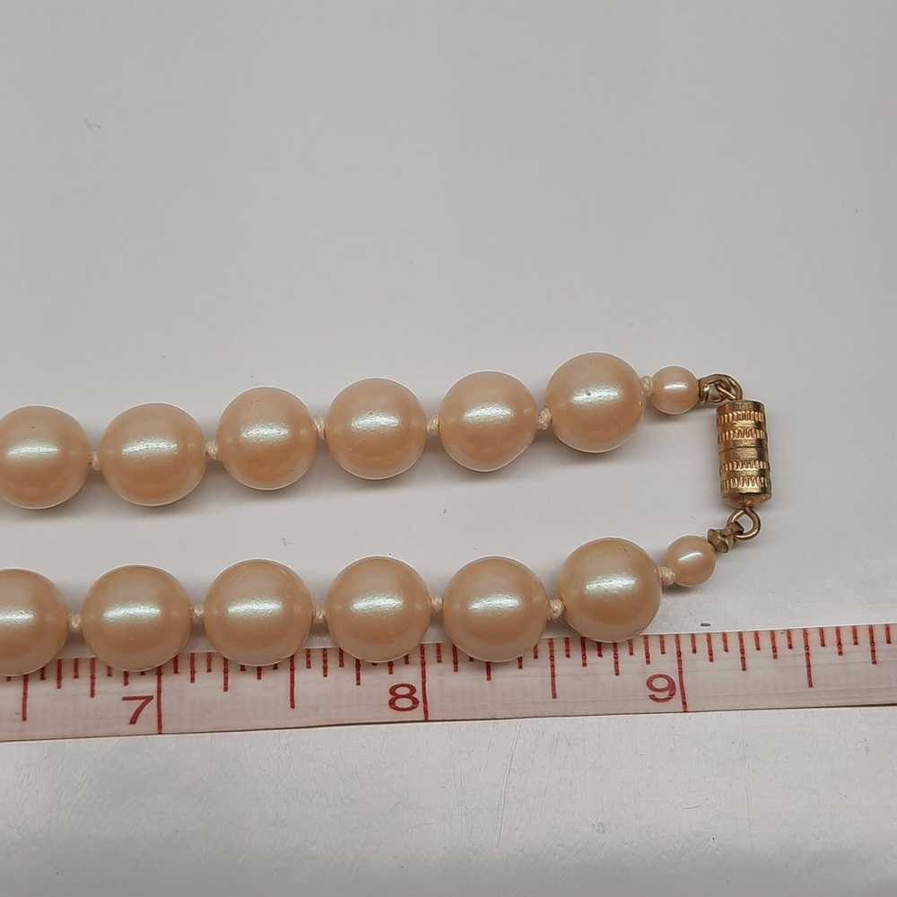 Vintage heavy pearl necklace - image 7