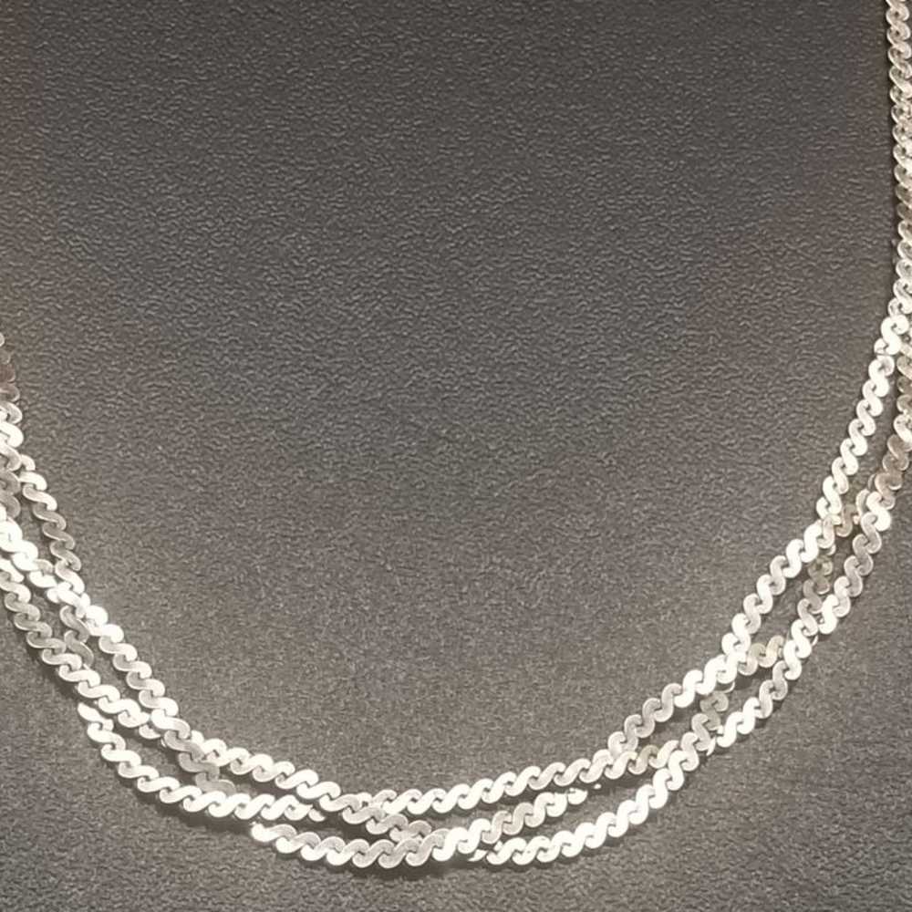 Vintage Sterling Silver Necklace - image 1