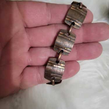 Vintage Mid Century Copper Bracelet Island South - image 1