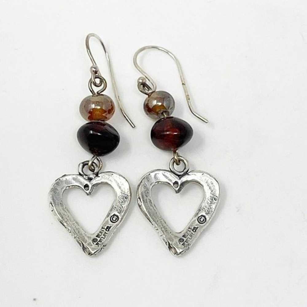 Vintage Signed Berry 925 Sterling Silver Beaded H… - image 3