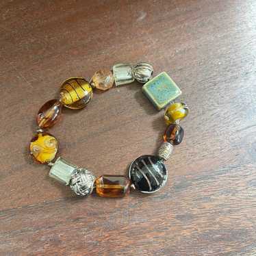 Vintage Italy Murano handmade glass bracelet - image 1