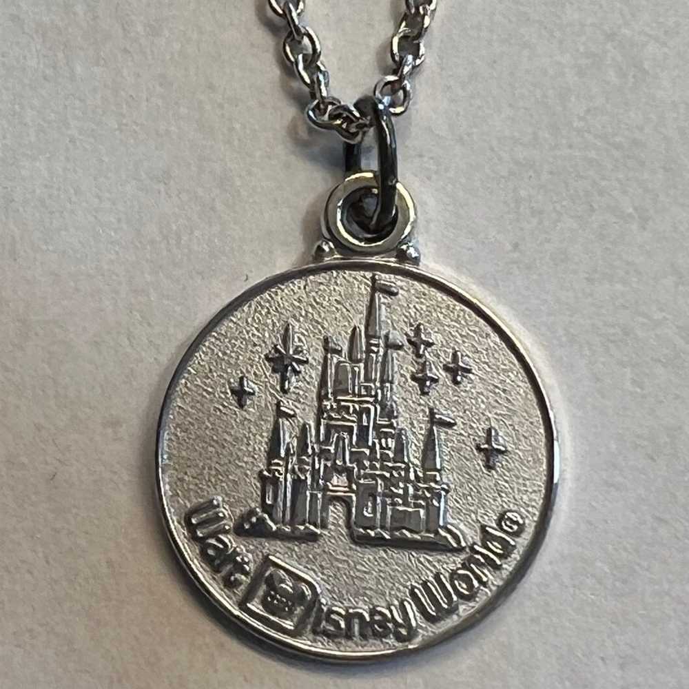 Vintage Disney World Castle Sterling Silver Penda… - image 2