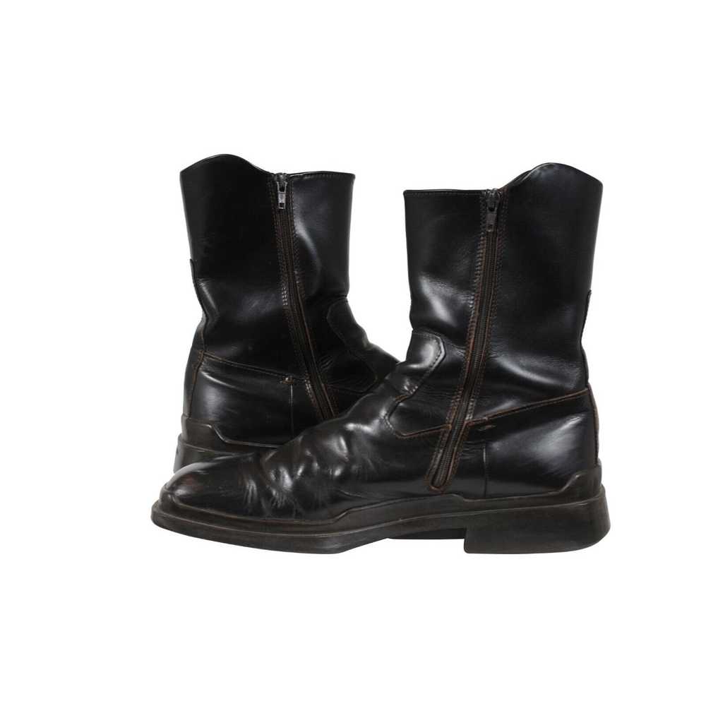 Prada 90's AW99 Vintage Square Toe Moto Boots - 0… - image 9