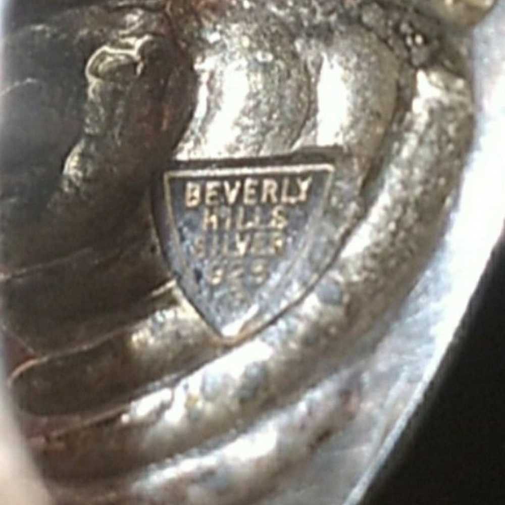 Vintage Beverly Hills Silver 925 Ring size 8.5 - image 4